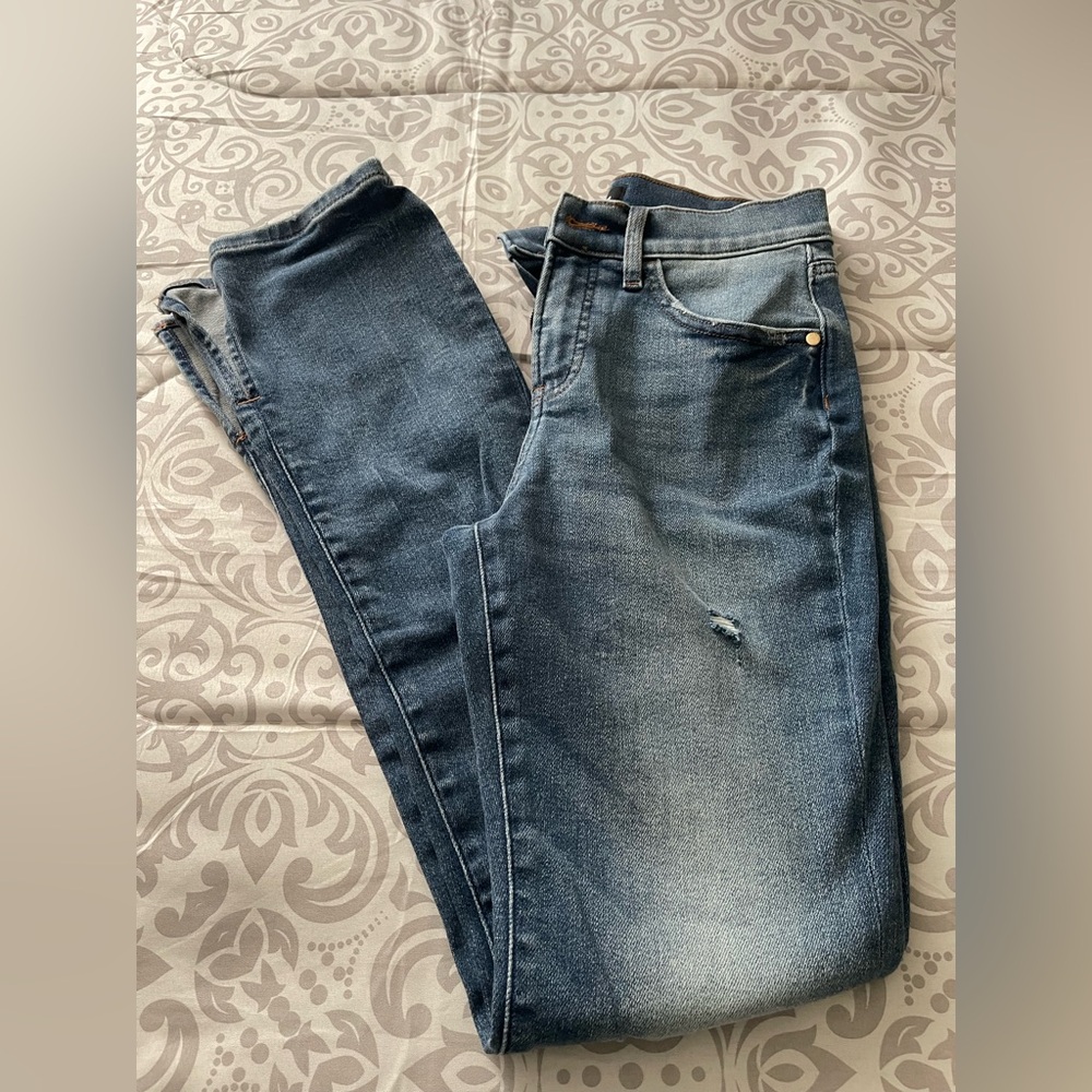 Express Blue Boyfriend Jeans
